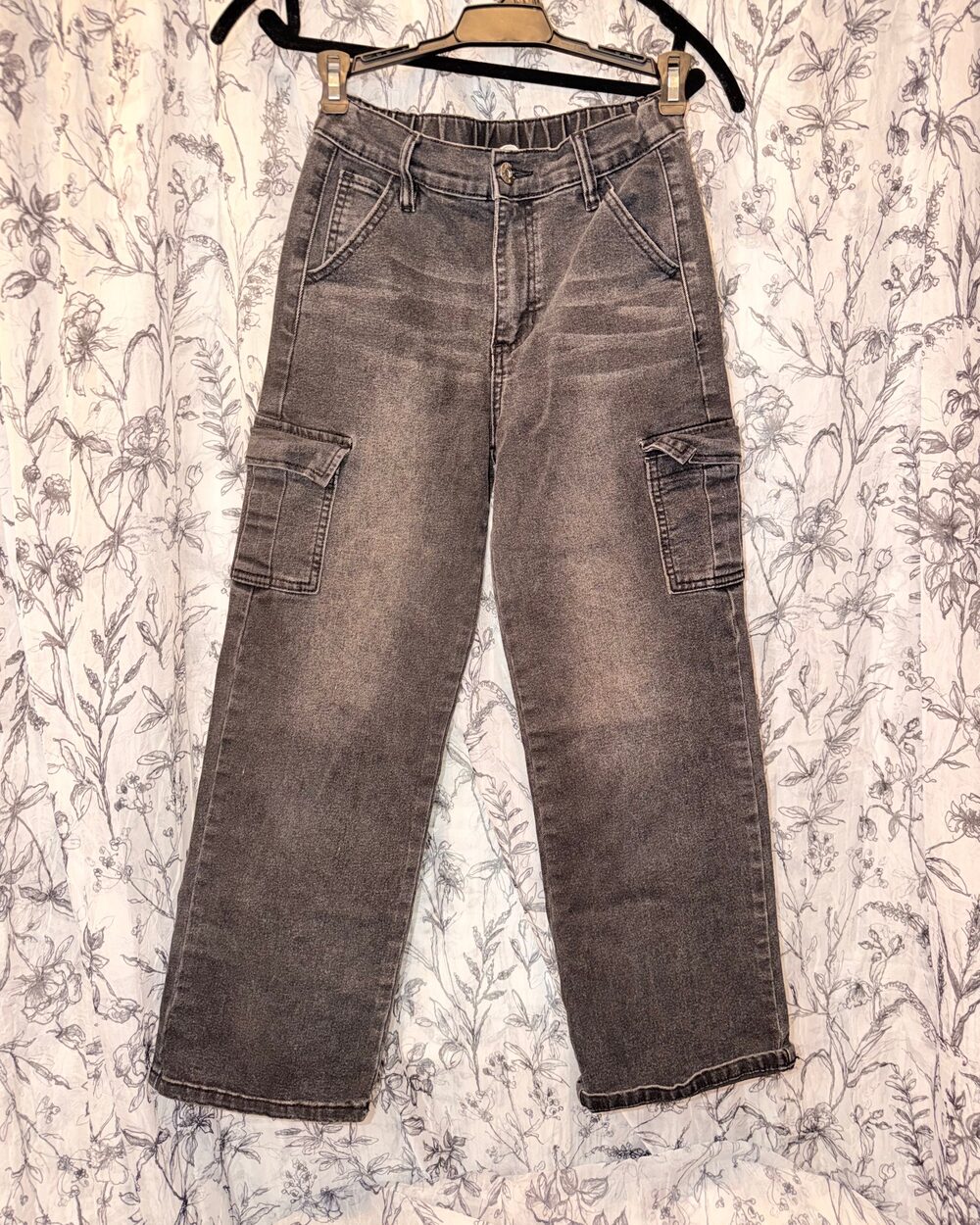 YMI Girl Cargo Wide Leg Jeans